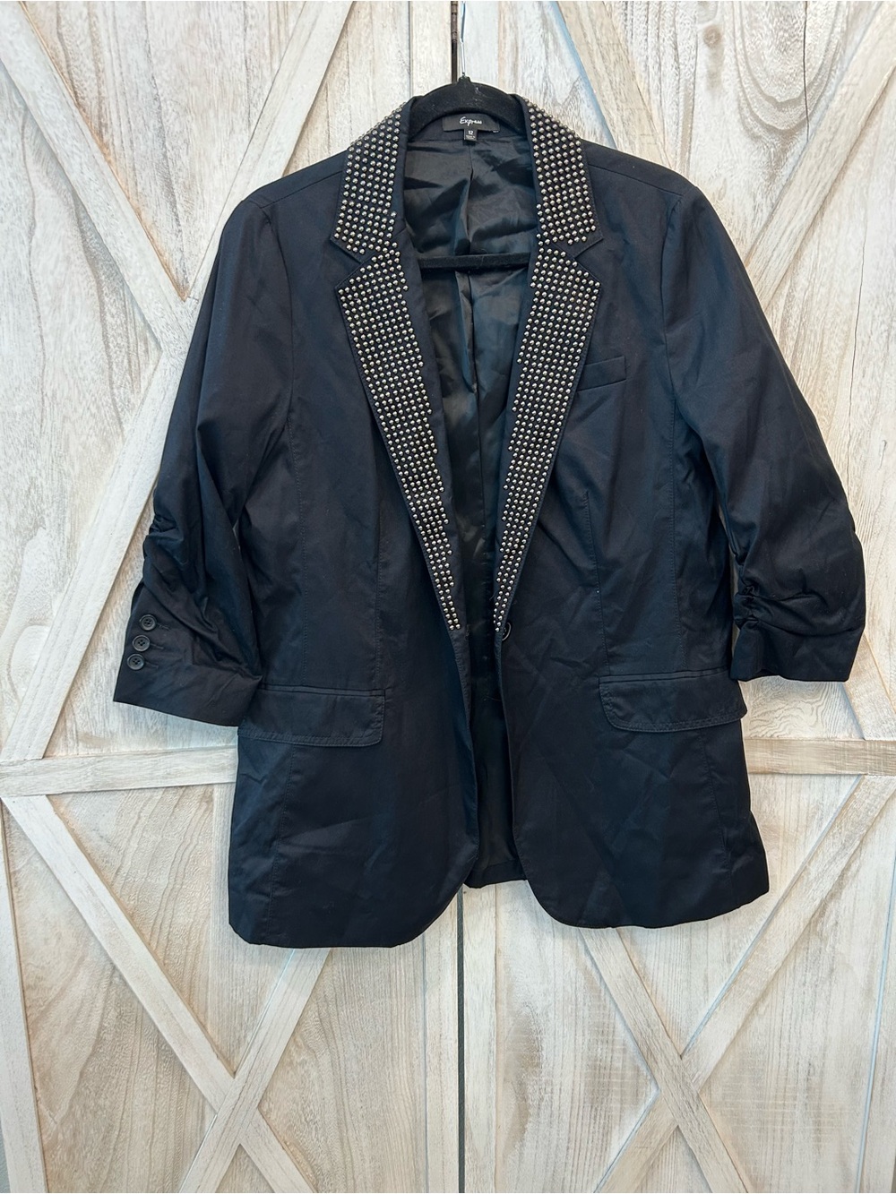 Express Black Studded Women's Blazer Jacket